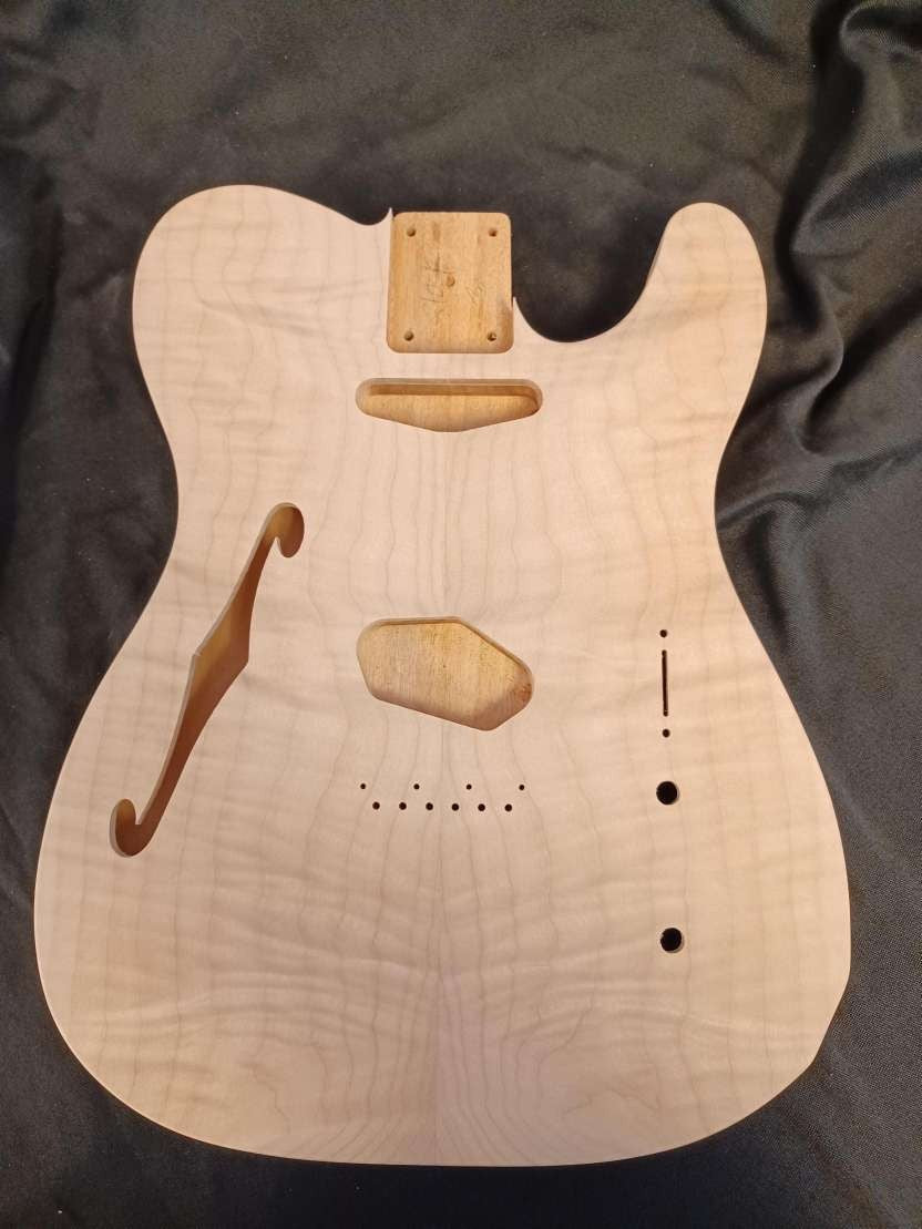 Figured Maple Thinline Tele