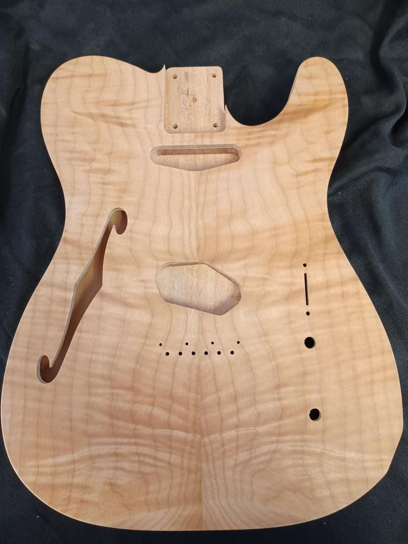 Figured Maple Thinline Tele