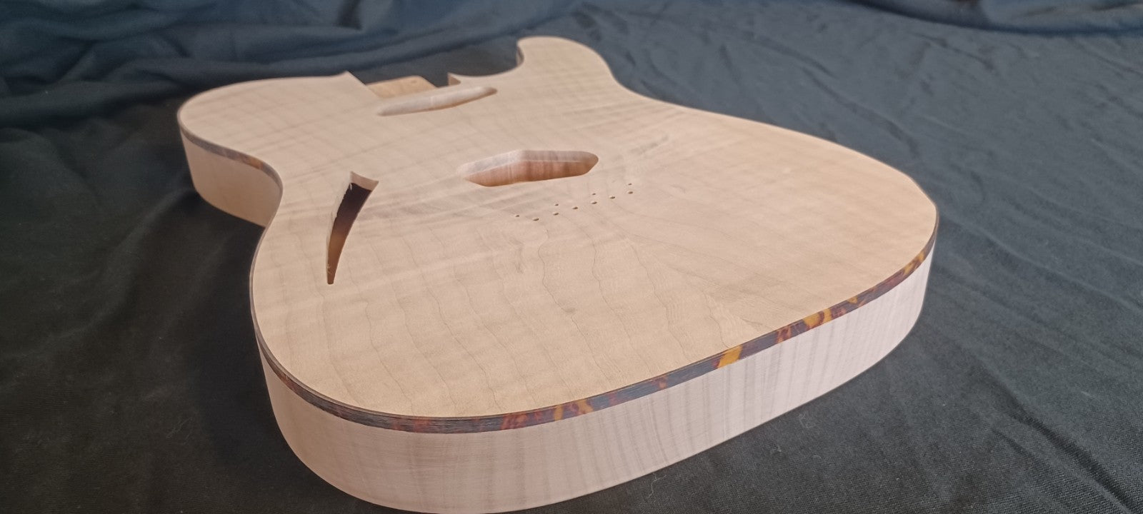 Mahogany/Flame Maple Thinline Tele