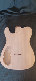 Mahogany/Flame Maple Thinline Tele