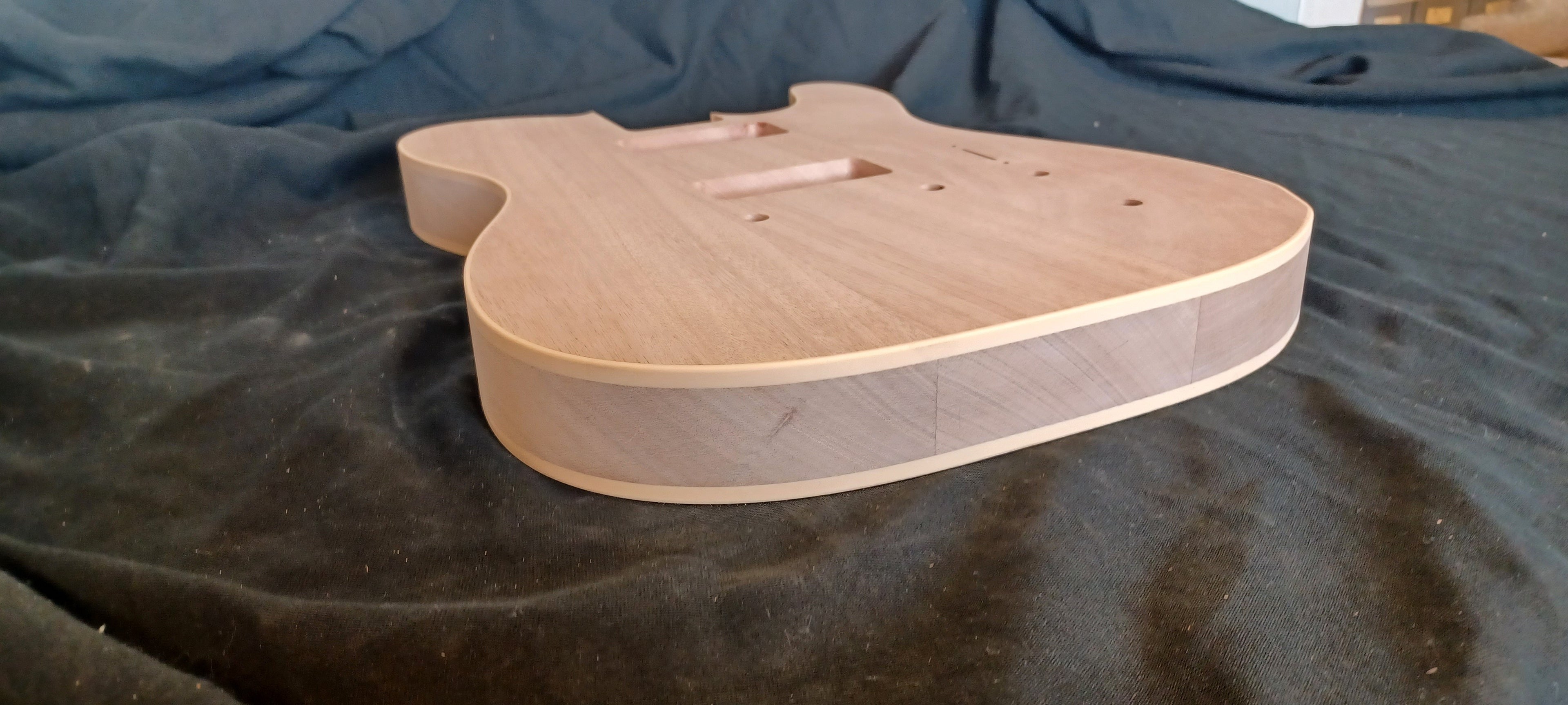 Mahogany Double Bound Tele Body