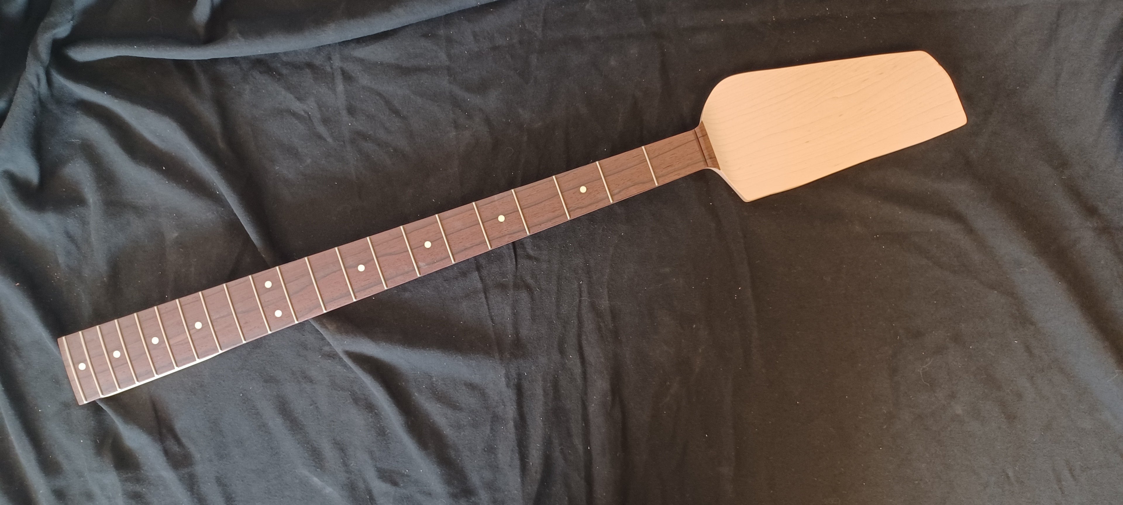 Maple/Madagascar Rosewood Paddle Head Bass Neck