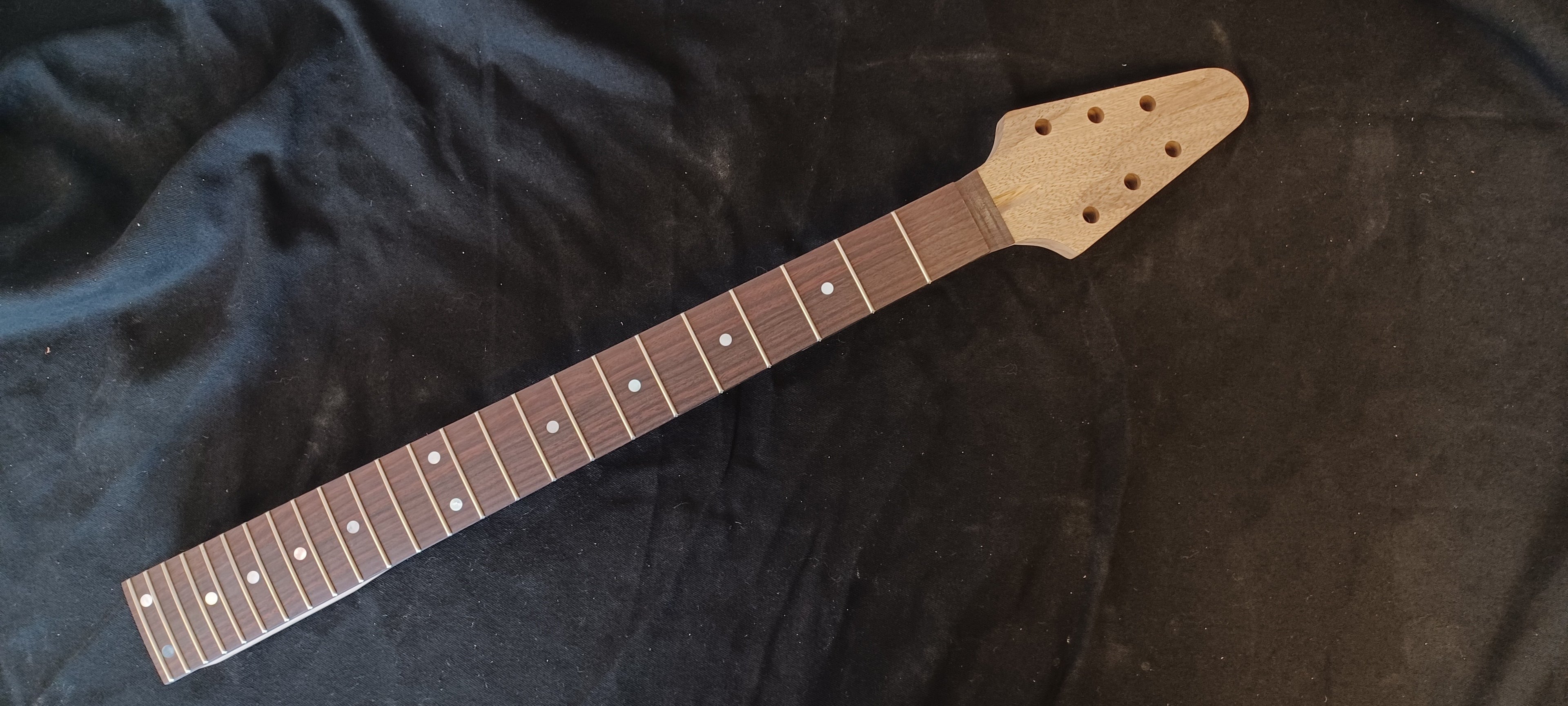 Black Limba/Macassar Ebony 24 Fret 3x3 Tiltback Neck