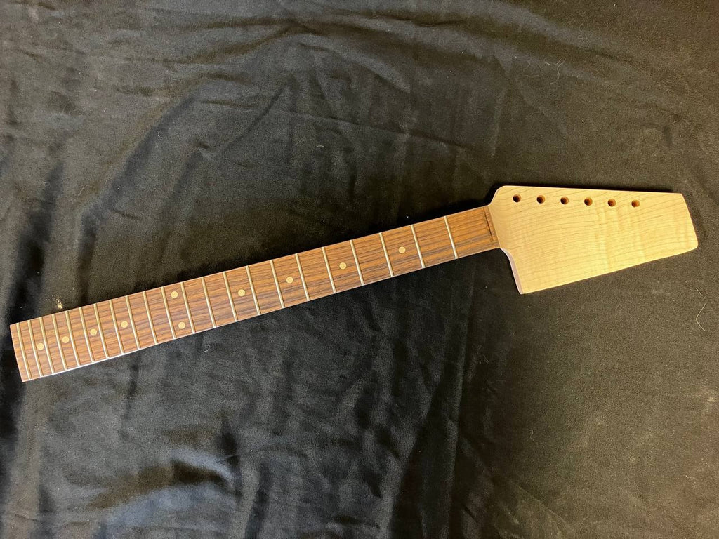 Flame Maple/Rosewood P6 Guitar Neck