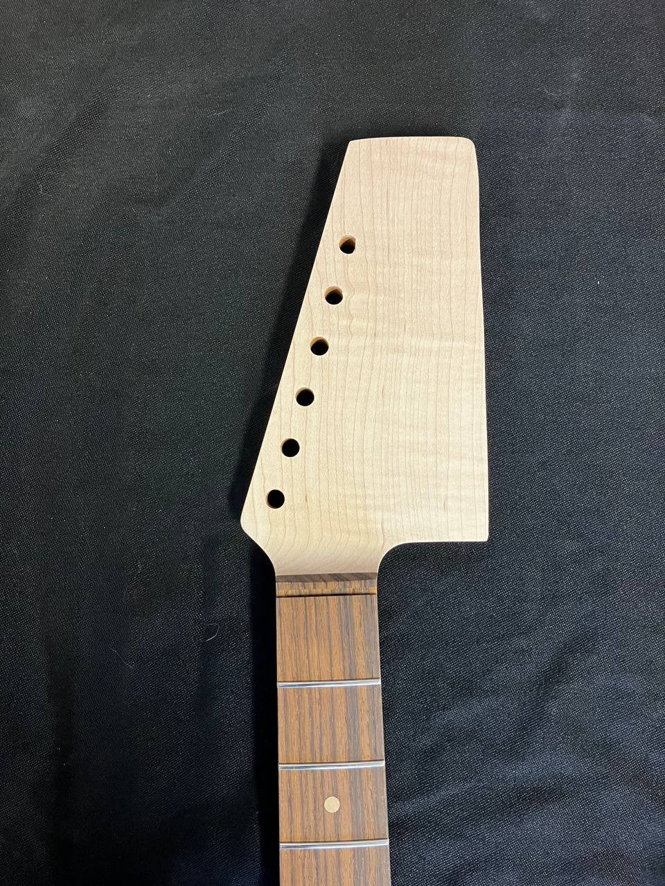 Flame Maple/Rosewood P6 Guitar Neck