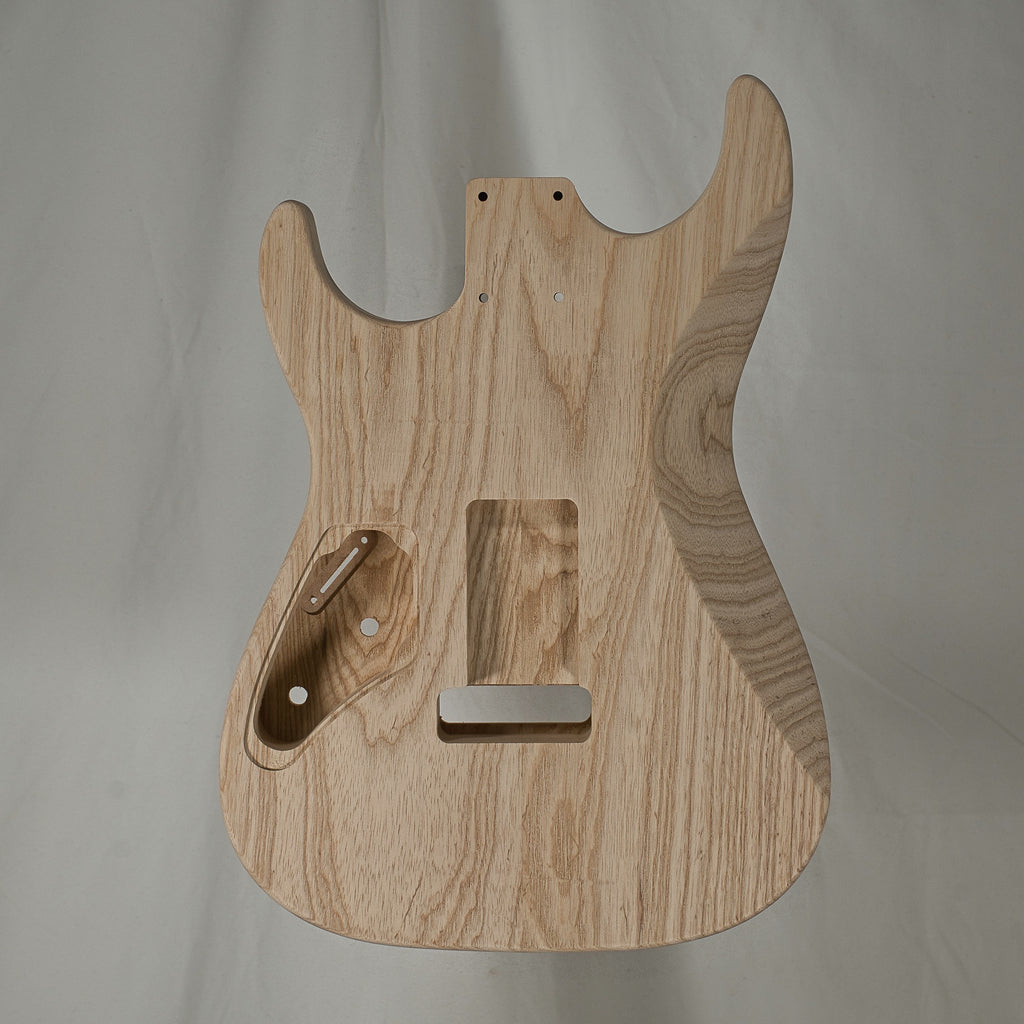 Swamp Ash/Flame Maple Dinky Strat Body