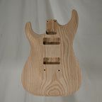 *LEFTY* 1PC Swamp Ash Dinky Carved Top Strat Guitar Body