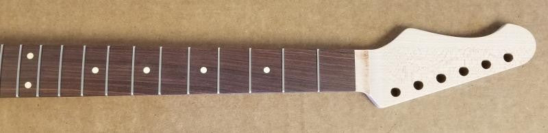 Qtrswn Maple/Rosewood R6 Righthand Reverse Guitar Neck
