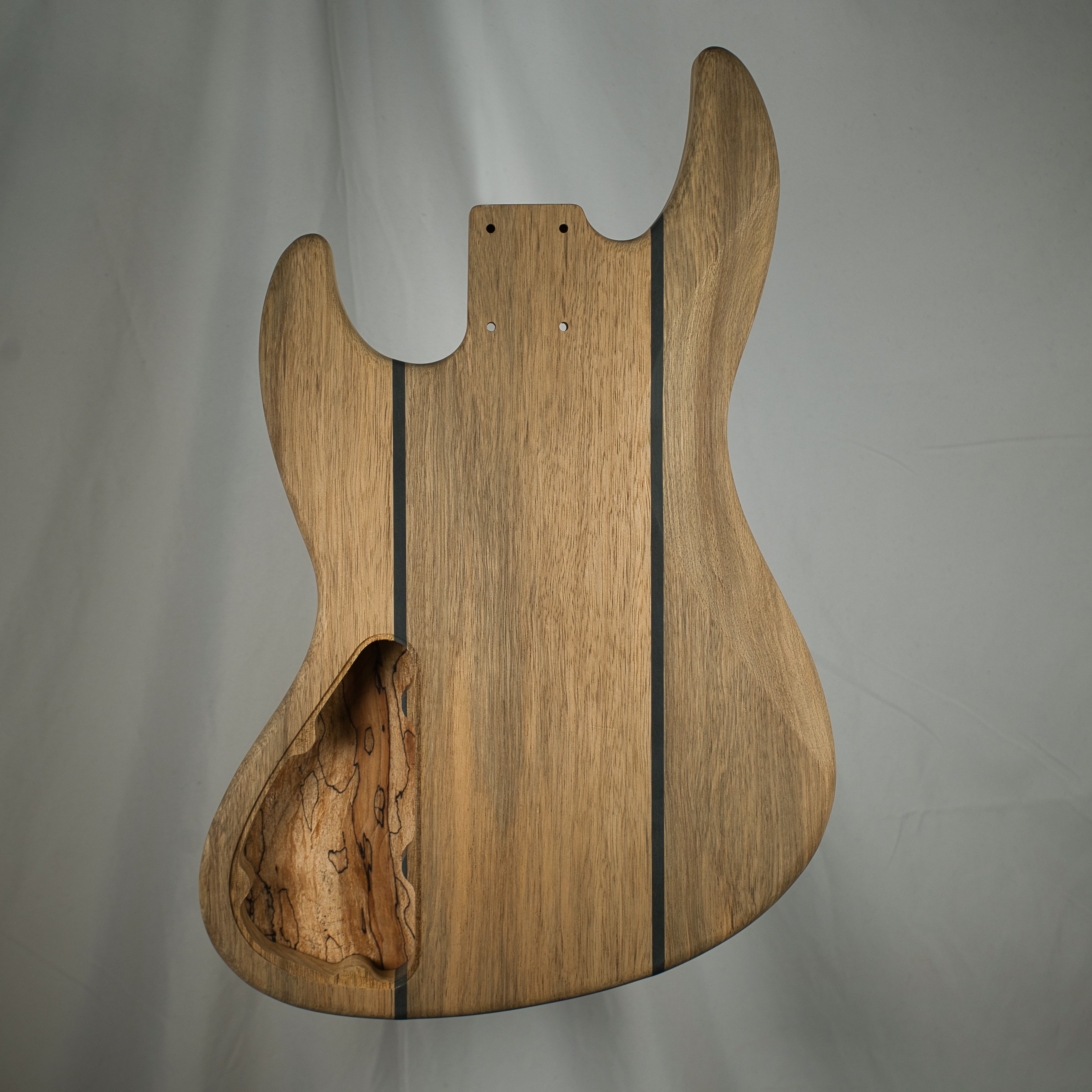 Black Limba (Korina)/Spalted Maple J Bass Body