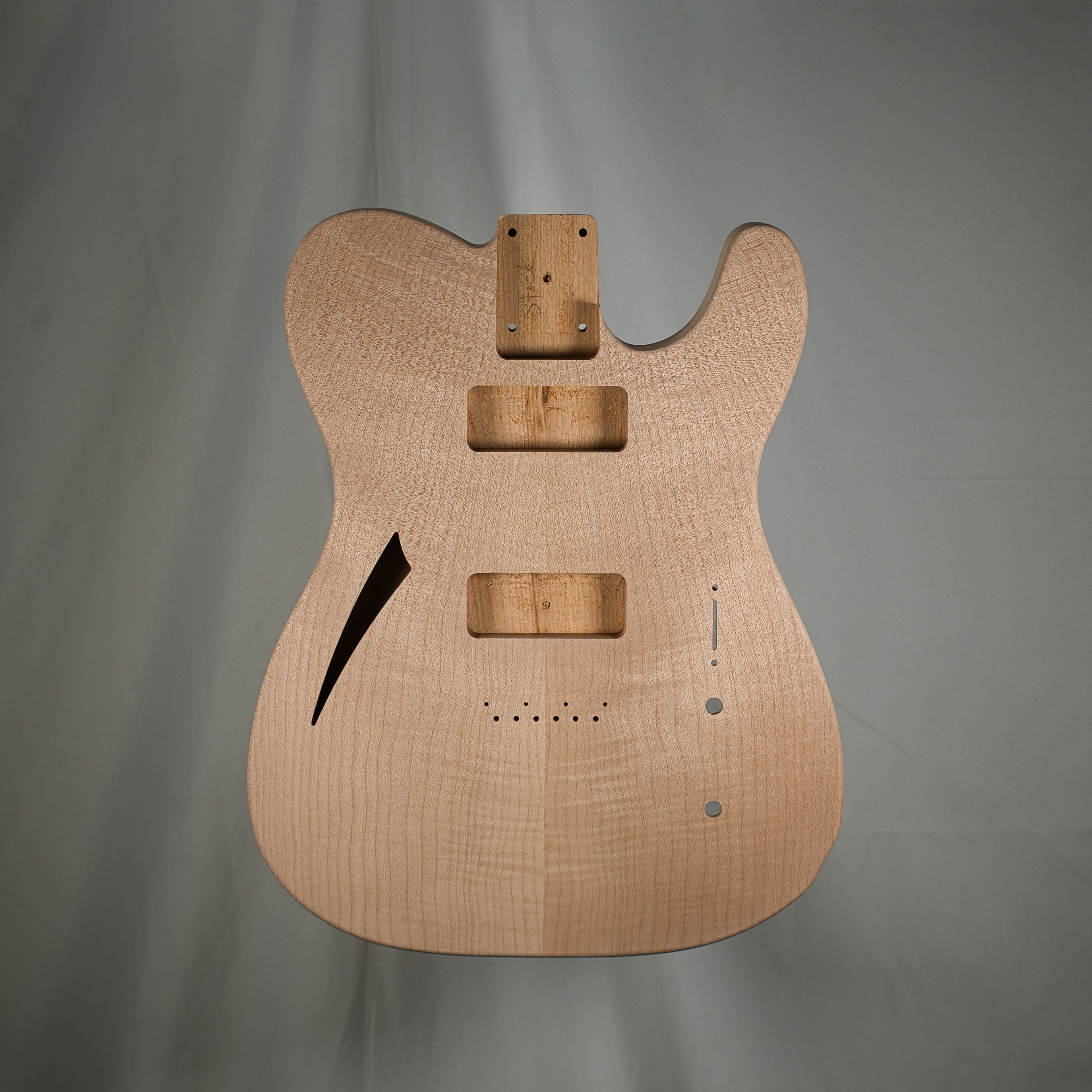 Alder/Flame Maple Tele Guitar Body