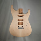 1PC Mahogany/Maple Dinky Strat Guitar Body