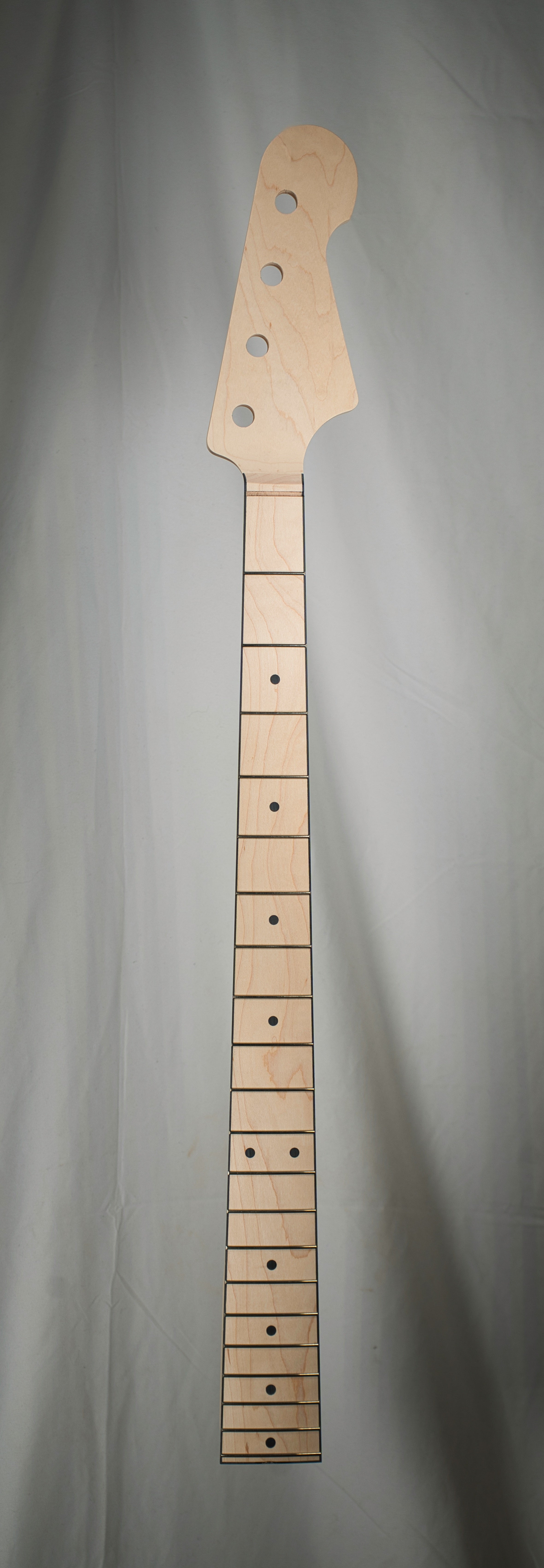 Maple/Maple U2 Bass Guitar Neck with Black Binding