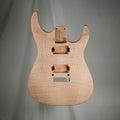 Mahogany/Flame Maple 24 Fret Dinky Strat Guitar Body