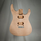 Mahogany/Flame Maple 24 Fret Dinky Strat Guitar Body