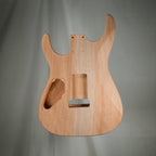 Mahogany/Flame Maple 24 Fret Dinky Strat Guitar Body