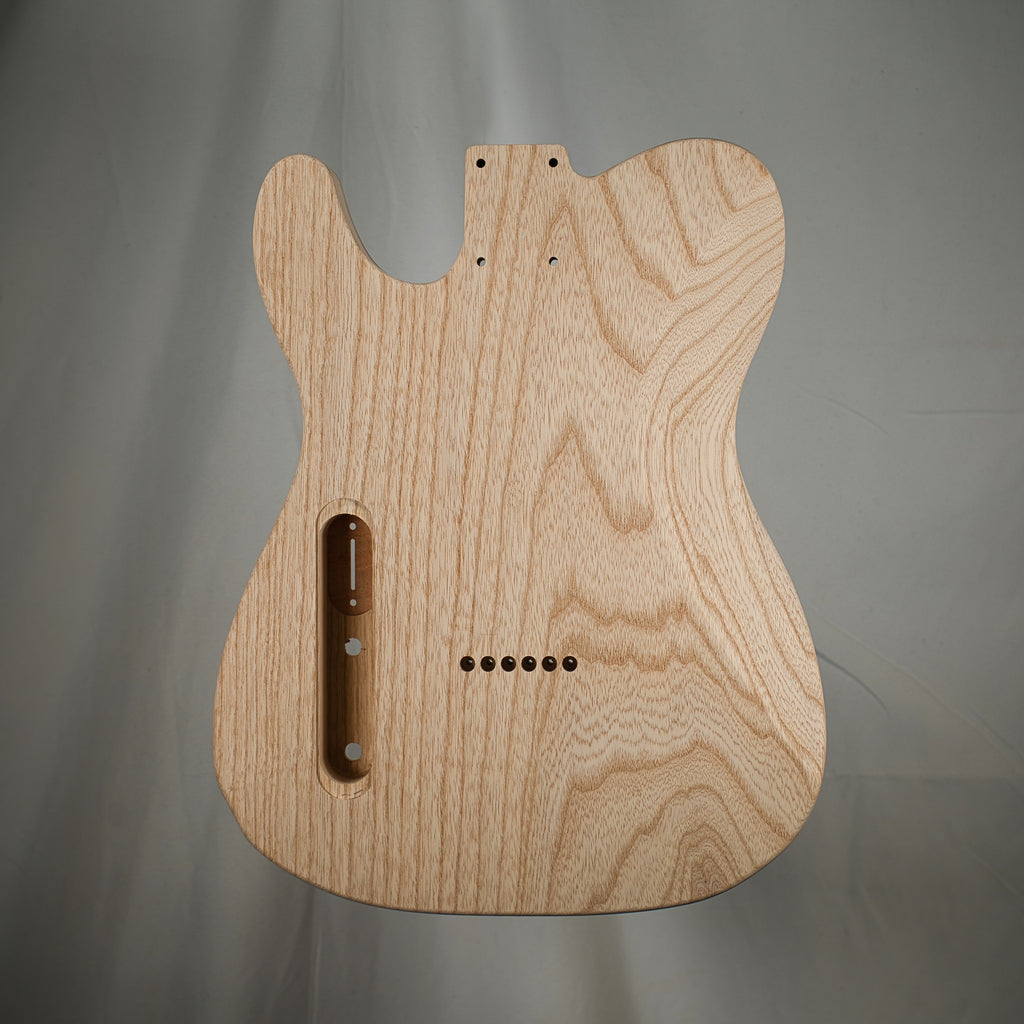 1PC Swamp Ash/Burl Maple Tele Guitar Body