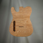 One-Piece Spalt Alder/Reclaimed Pine Tele Guitar Body