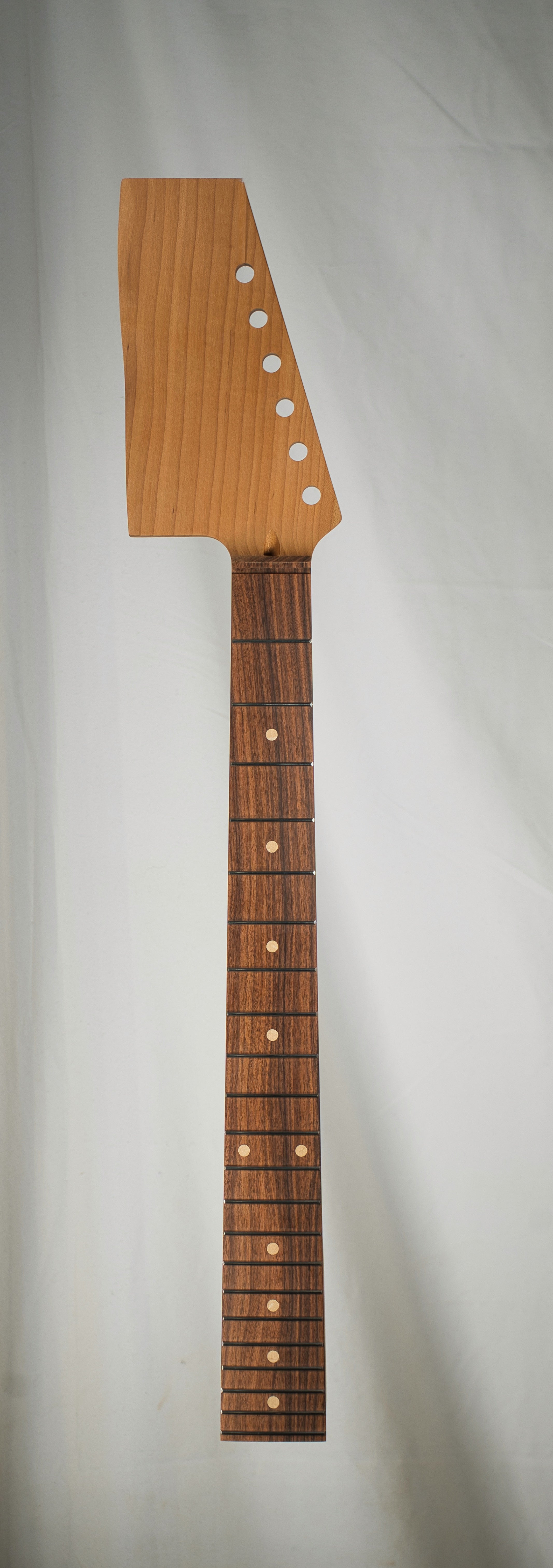 *Lefty* Roasted Maple/Rosewood P6 Guitar Neck 24-3/4" Conversion Scale