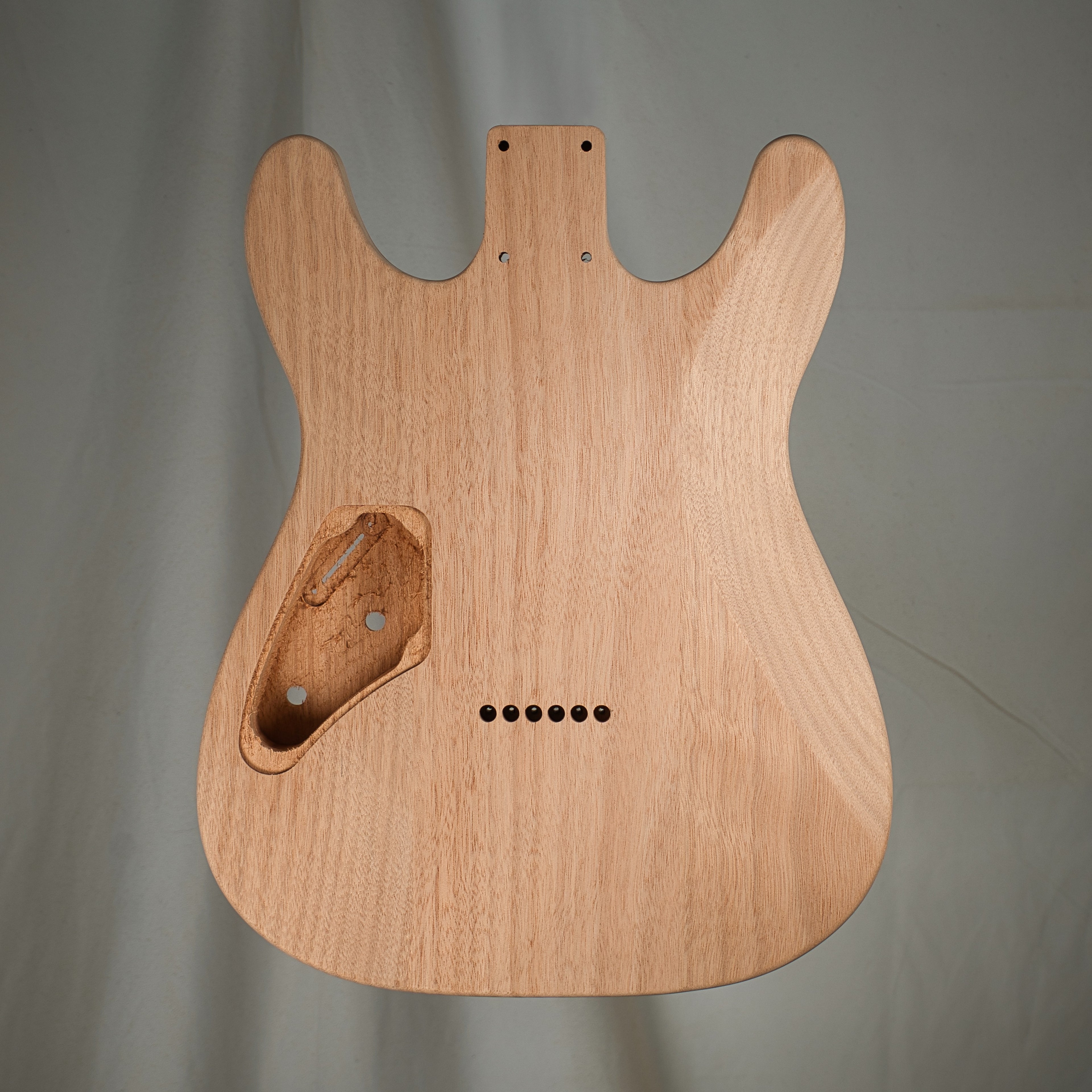 3PC Mahogany Double Cut Tele Guitar Body