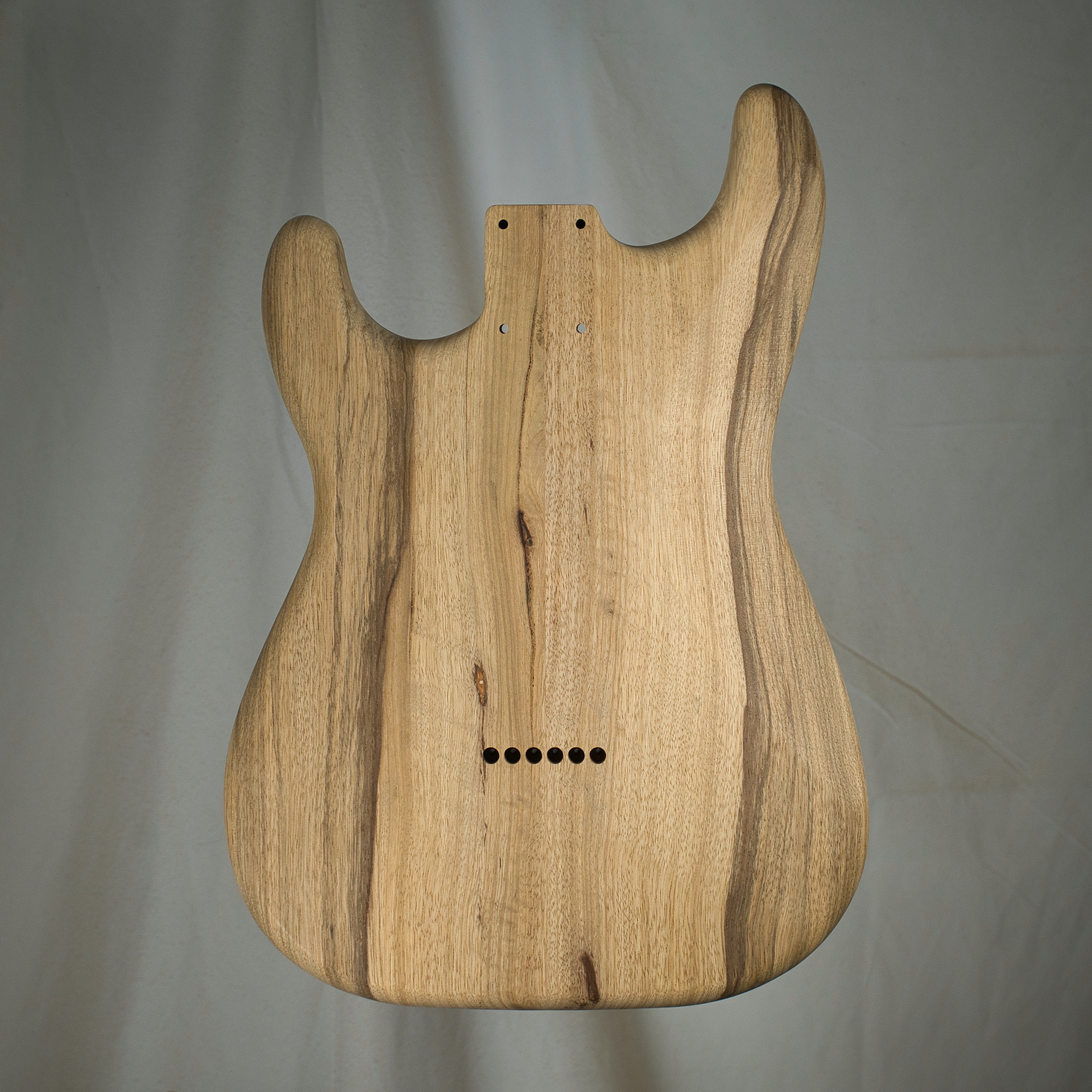 Chambered Black Limba (Korina) Strat Guitar Body