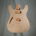 Swamp Ash/Maple Double Cut Tele Guitar Body