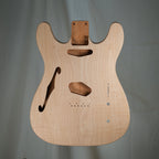 Mahogany/Maple Double Cut Tele Guitar Body