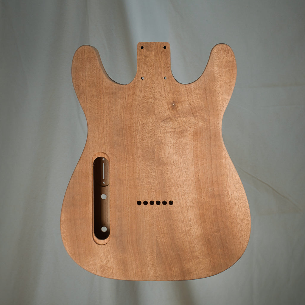 Mahogany/Maple Double Cut Tele Guitar Body