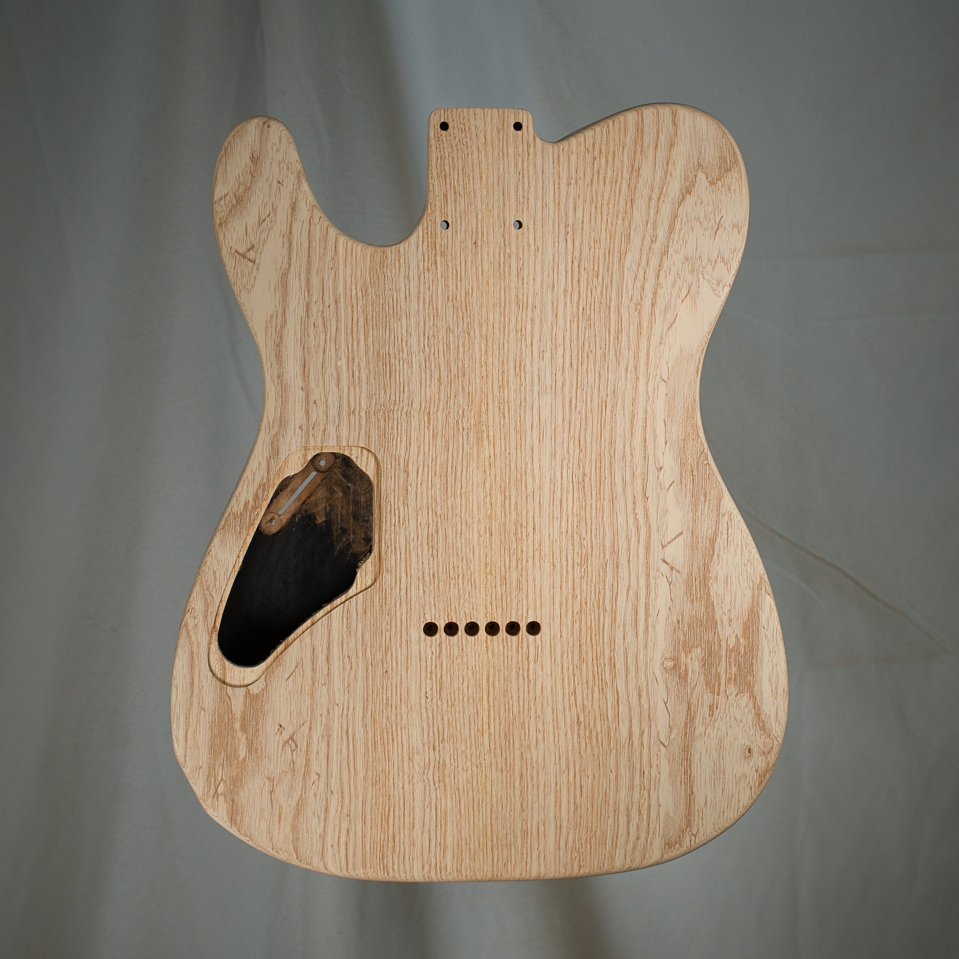 Hybrid Swamp Ash/Quilt Maple Tele Guitar Body