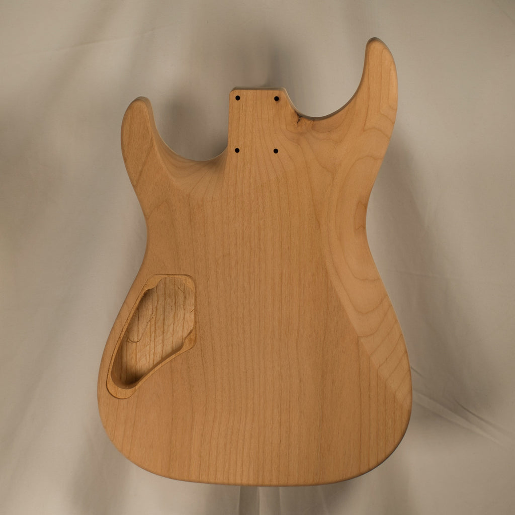 Alder/Swamp Ash Carved Top Dinky Strat Guitar Body