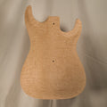 Flame Maple/1PC Mahogany Carved Top Dinky Strat Guitar Body