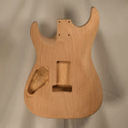 Flame Maple/1PC Mahogany Carved Top Dinky Strat Guitar Body